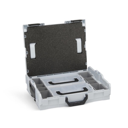 BOSCH SORTIMO Systembox L-BOXX 102 grau & Insetbox U3 & 2 x L-BOXX Mini & Deckelpolster