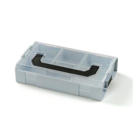 BOSCH SORTIMO Systembox L-BOXX Mini grau Deckel transparent 5 Stück