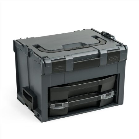 BOSCH SORTIMO Systembox LS-BOXX 306 anthrazit & i-BOXX 72 Black Line & LS-Schublade 72 Black Line & Insetboxen-Set B3