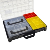 BOSCH SORTIMO Systembox T-BOXX anthrazit Deckel transparent & Insetboxen-Set WZ