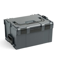 BOSCH SORTIMO Systembox L-BOXX anthrazit L-BOXX 136 & L-BOXX 374 & L-BOXX 238 & L-BOXX 102 & L-BOXX Rollbrett