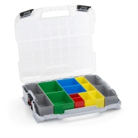 BOSCH SORTIMO Systembox W-BOXX 102 grau Deckel transparent & Insetboxen-Set