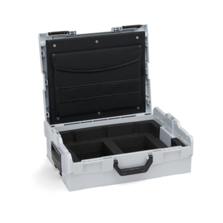 BOSCH SORTIMO Systembox L-BOXX 136 grau & Dokumentenkarte & Laptopeinsatz