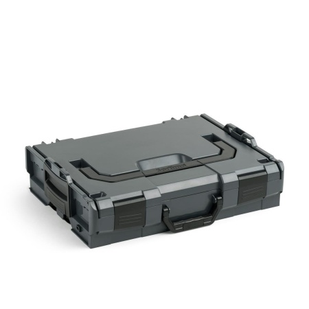 BOSCH SORTIMO Systembox L-BOXX 102 anthrazit & Einlage 8-fach & Deckelpolster