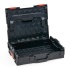 BOSCH SORTIMO Systembox L-BOXX 102 Black Line Verschlüsse rot & Insetboxen-Set F3 & Deckelpolster