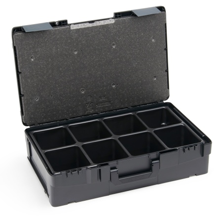 BOSCH SORTIMO Systembox XL-BOXX Black Line & Einlage 8-fach & Deckelpolster