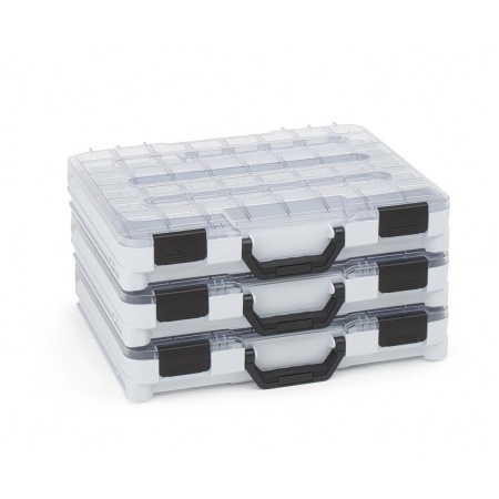 BOSCH SORTIMO Systembox T-BOXX grau Deckel transparent 3 Stück