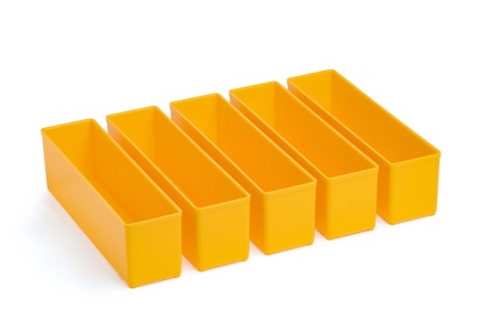 Einsatz-Kasten für Sortimentsboxen orange 208*52*63mm 25er Pack