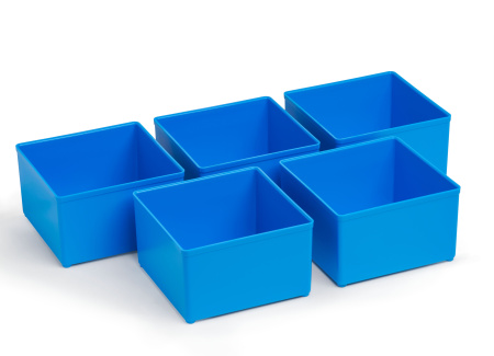 Einsatz-Kasten für Sortimentsboxen blau 104*104*63mm 10er Pack