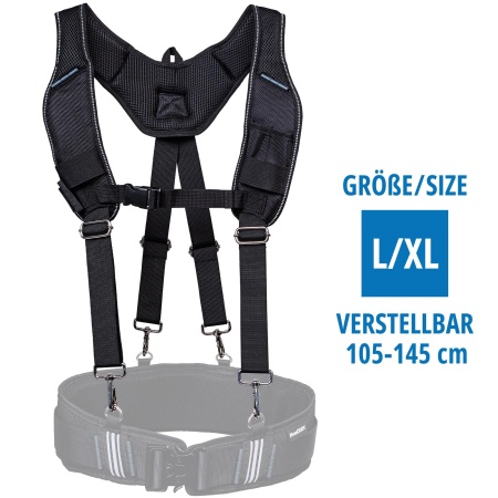 Olata Hosenträger Mit Werkzeug-Muster - Robuste 4cm Träger Mit Karabinerhaken Für Handwerker & Profis
