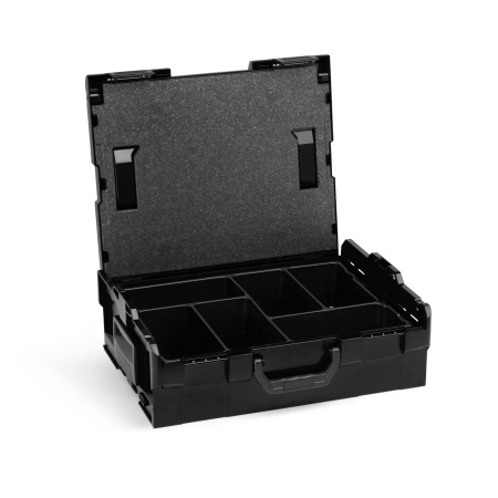 Bosch Sortimo Boxxen System L-Boxx 136 schwarz mit 6-Fach Mulden Einsatz