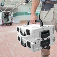 Bosch Sortimo Boxxen System L-Boxx 136 grau mit Werkzeugkarte und Einlage-Set Mini