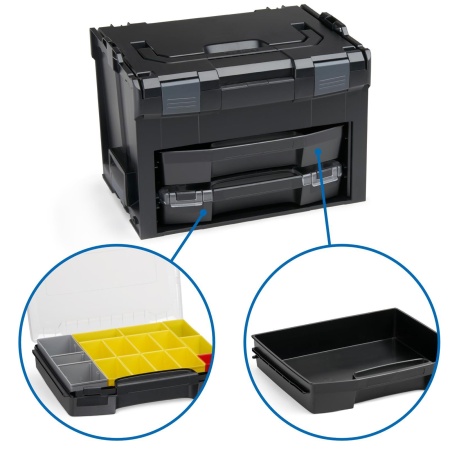 Bosch Sortimo LS-BOXX 306 schwarz mit LS-Schublade und i-Boxx inkl. Insetbox B3