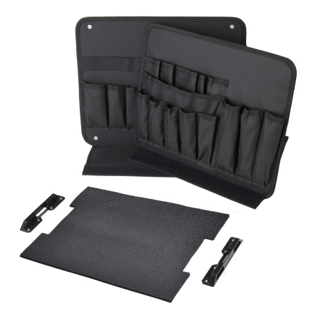 BOSCH SORTIMO Werkzeugkarte 2 & Antirutschmatte für L-BOXX 102 & 136 & LS-BOXX 306 &  L-SAFE BLACK 4 St. Halter