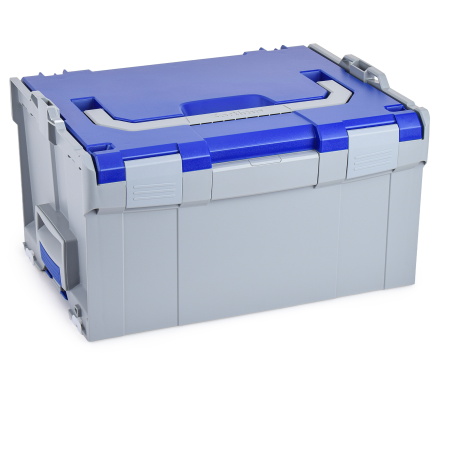 Bosch Sortimo L-BOXX 238 Werkzeugkoffer – Größe 3 Hellgrau mit Blauem Deckel | Modulares Transportsystem