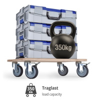 WFIX WORK SYSTEM BASE – Premium Rollbrett für L-BOXX Systeme - schwarz