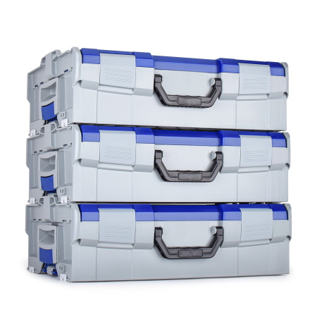 L-BOXX 136 grau Deckel blau industrial 3 Stück
