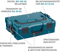 L-BOXX 136 grau Deckel blau industrial 3 Stück