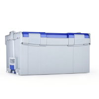x2 Bosch Sortimo L-BOXX 238 Werkzeugkoffer – Größe 3 Hellgrau mit Blauem Deckel | Modulares Transportsystem