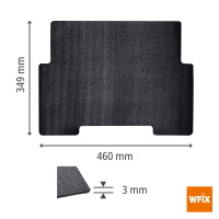 Wfix CRAFT Antirutschmatte für L-BOXX Contractor Large Rolling Tool Box 2 Stück